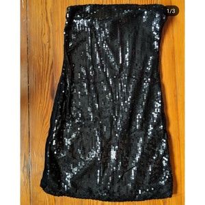 Little Black Sequin Dress